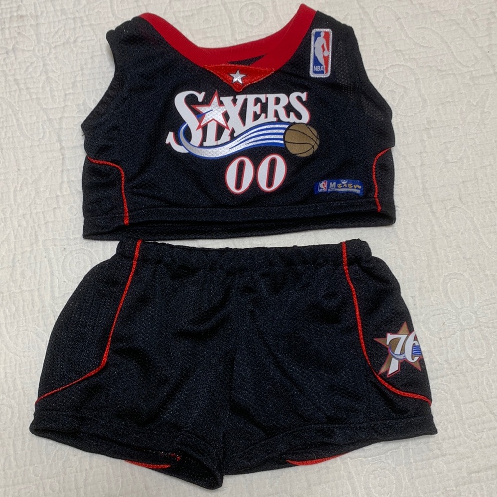 Build-a-Bear NBA Sixers Fanwear Jersey/Shorts